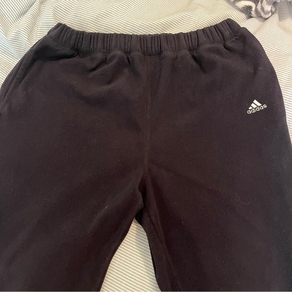 Vintage  Adidas ClimaWarm Fleece Joggers Women’s Size Medium elastic waistband - Picture 6 of 13